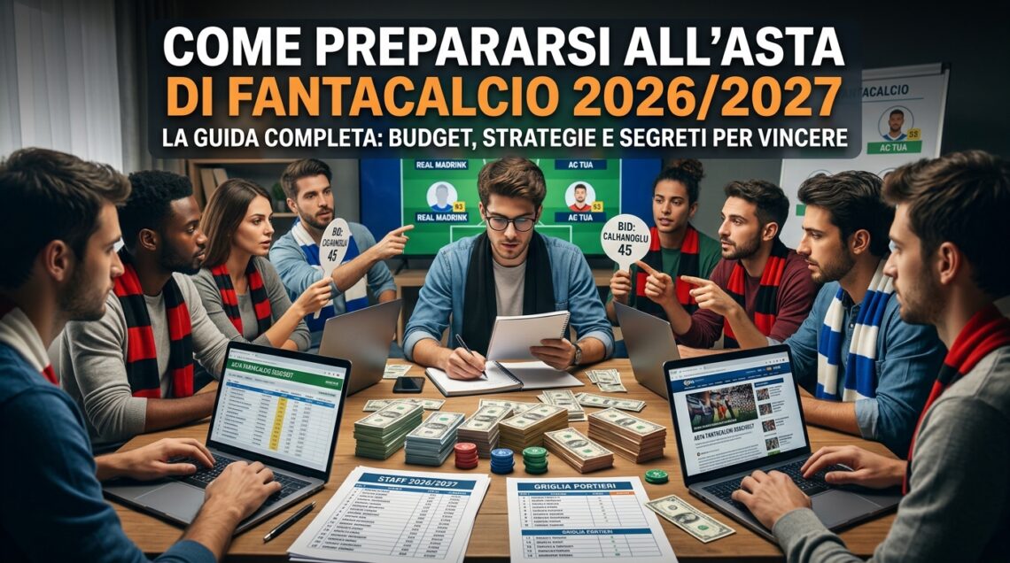 Come prepararsi all'asta di Fantacalcio 20262027
