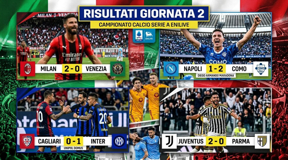 Risultati Giornata 1 Campionato Calcio Serie A Enilive